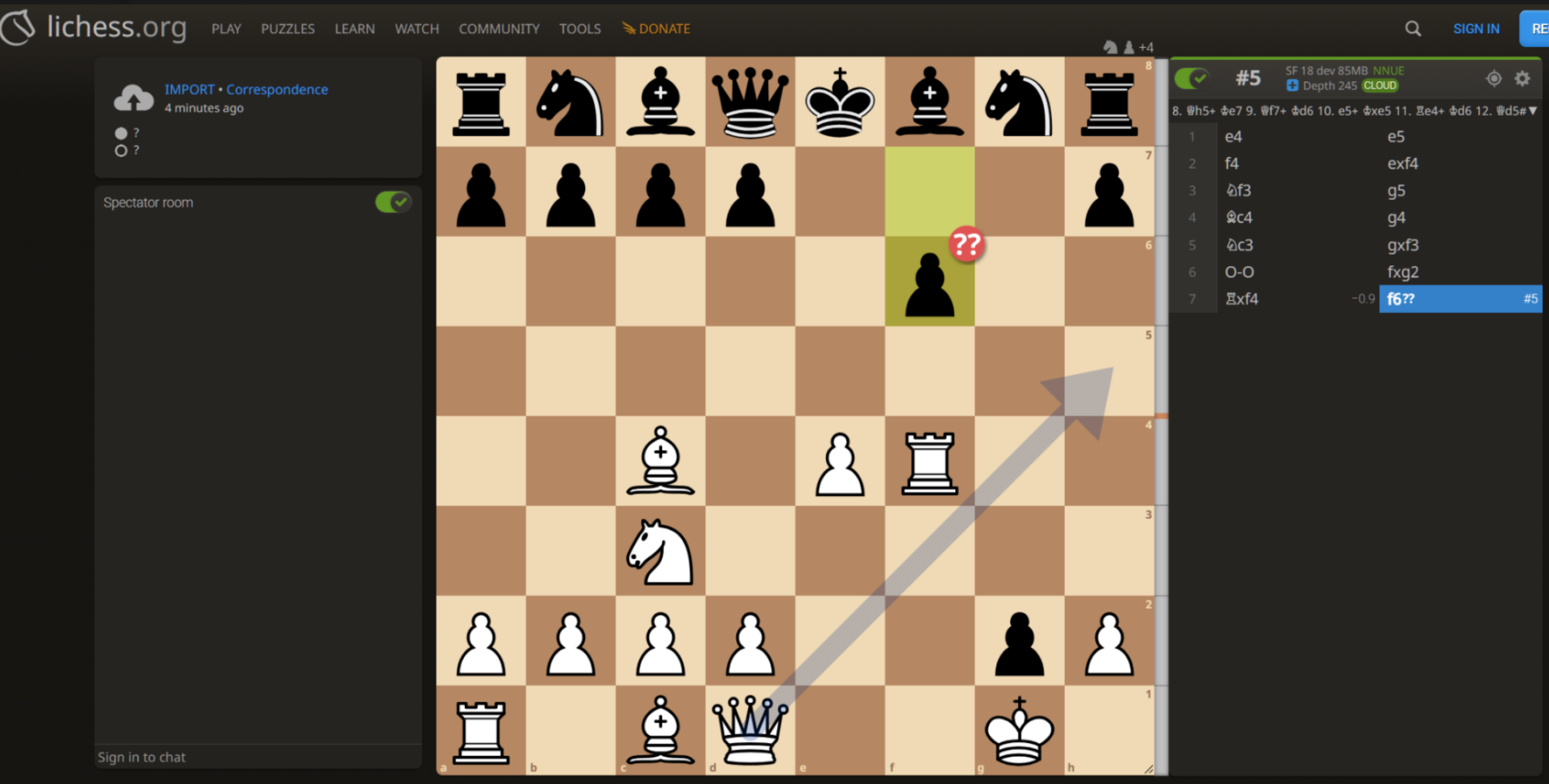 Lichess Checkmate Evaluation