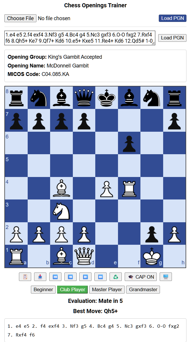 MasterInChess 3 MICOS CAP Mate in 5