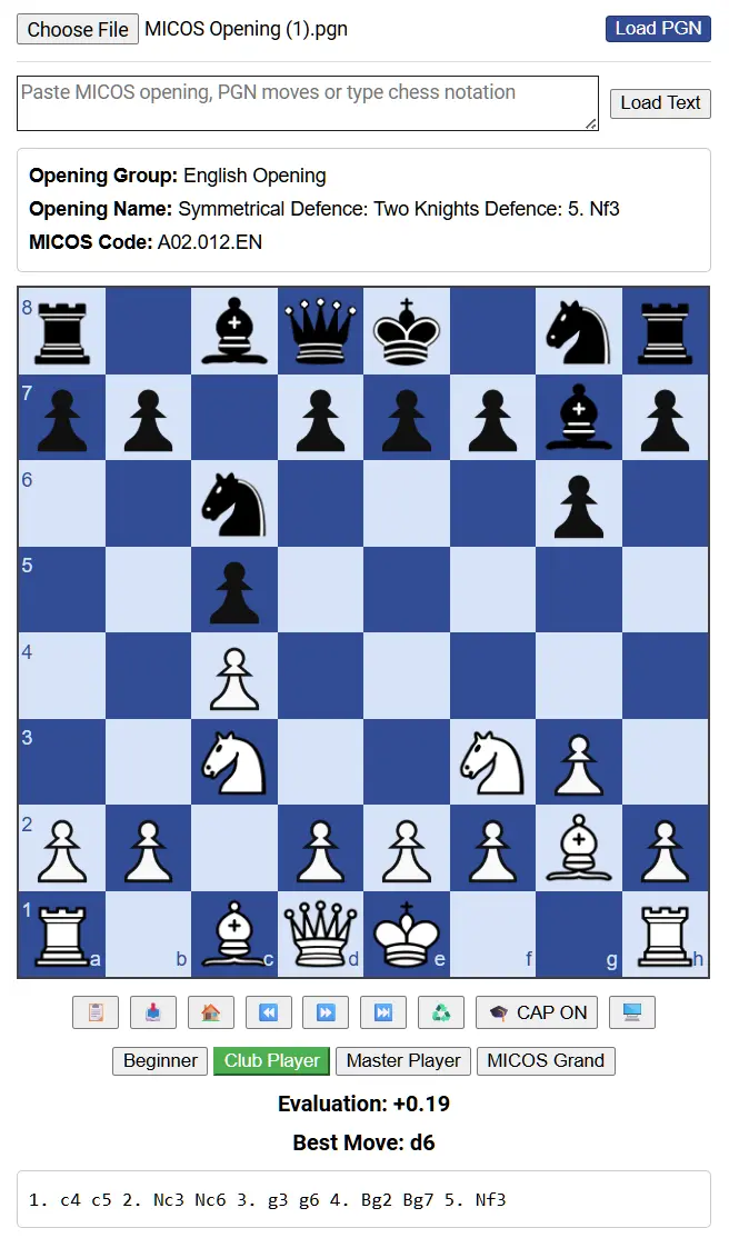 MICOS CAP MICOS CAP - Chess Analysis Program