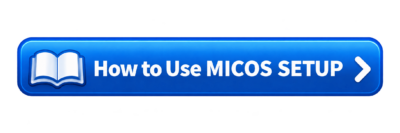 Glossy Blue MICOS Setup Button